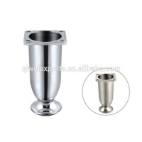 Zinc Alloy rubber cups for furniture leg Metal Glass Table Legs